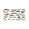Set de 2 Moules souples / Creek Bank Rock Molds