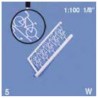 Bicyclettes blanches /  Bicycles, white 1/100 (10 pcs)