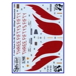 F-16a Falcon FA-50 three fifty's fifty 350 sqn Beauvechain 1991 1/48