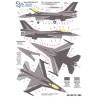 Decal f-16am falcon fa-134 2009 belgian air force 1/48
