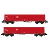 2 wagons eanos x059 DB rouges Ep VI N