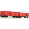 2 wagons eanos x055 DB rouges  Ep VI N