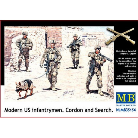 Modern Wars Era, U.S.infantrymen. Cordon and Search 1/35