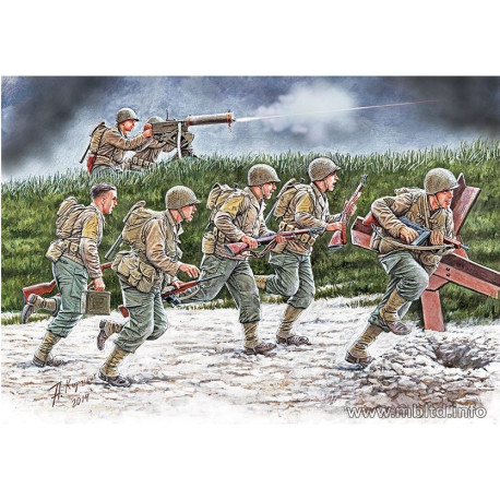 World War II Era, Move, move, move ! US Soldiers Operation Overlord 1944 1/35