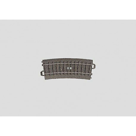 Elément de voie courbe pour commande à distance / Curved Circuit Track, R1:360mm, 15°, H0