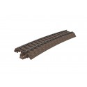 Rail courbe / Curved track, R3, 515mm, 15°, H0