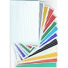 Bandes de couleur Blanche, de 0.25mm à 5 mm