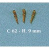 Cabillots en Noyer 9mm 50 pcs