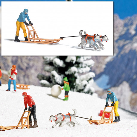 Traineau et Chiens / Dog Sledge H0