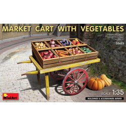 Market Cart with Vegetables 1/35