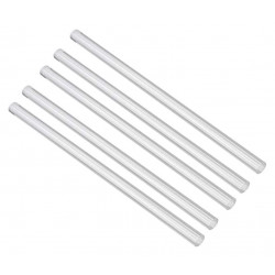 5 tiges transparentes  450 * 8 mm