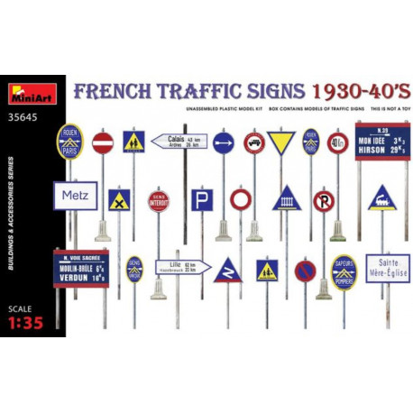 Traffic Signs French 1930-40' 1/35