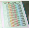 Decals Bandes Multi-couleurs 0,5 mm 75x110