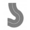 2 virages route gris / Federal Road grey, Curve N