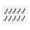 10 clips 7mm