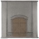 Mur avec porte / Wall with door 12.5 * 12.5 cm H0