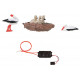 Cigognes avec mini-bruitage / Storks set with mini sound effect H0