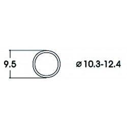 10 bandages "AC" Roue diam 10,3 - 12,4 mm