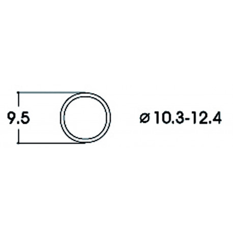 10 bandages "AC" Roue diam 10,3 - 12,4 mm