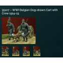 Belgian Dog-drawn Cart with Crew 1914-15, WWI 1/35