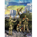 Ukrainian Soldiers Defence of Kiev, March 2022, Russian-Ukrainian War series Kit No.1 1/35