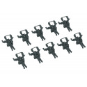 Têtes d'attelage pour boîtier d'attelage conforme, 10 unités / Close Coupler Heads for Standard Coupler Pockets, 10 Pieces