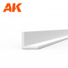 Strips styrène angle  2.0 x 2.0 x 350mm x 4units