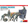 German Soldiers & Fuel Drums 1/35