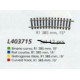 12 Rails courbes R1 385mm 7,5° H0