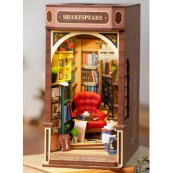 Diy Livre en bois Nook Shelf Insert Kit Maison de poupée Miniature