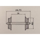 2 essieux AC wheel set 23.8 * 11 mm