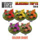 Touffes de Fleurs Oranges 6mm / Blossom Tufts Orange 6mm