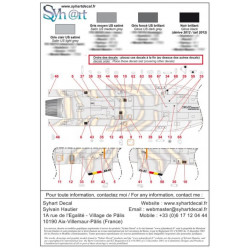 Décal F-16AM Falcon FA-87 "Tigermeet 2011/2012 31 sqn Belgian AF 1/48
