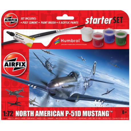 Starter Set North American P-51D Mustang 1/72