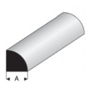 Profilé plastique quart de rond / Plastic Profile quarter round rod 1000 * 3mm