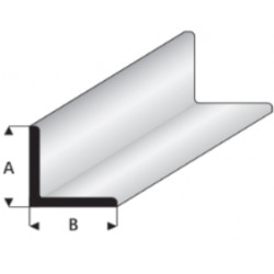 Profilé plastique en L Angle Plastic Profile 1000 x 2.5x2.5mm
