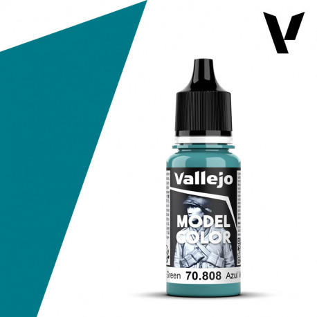 Model Color Bleu Vert / Blue Green Mat, 18 ml