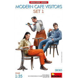 Modern Café Visitors Set1