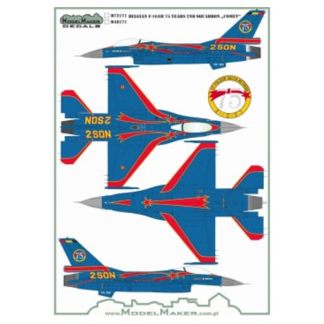 Belgian F-16 25 Years 2nd Squadron "Comet" 1/72