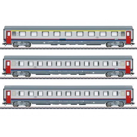 Set de 3 voitures EC 90 Vauban SNCB H0