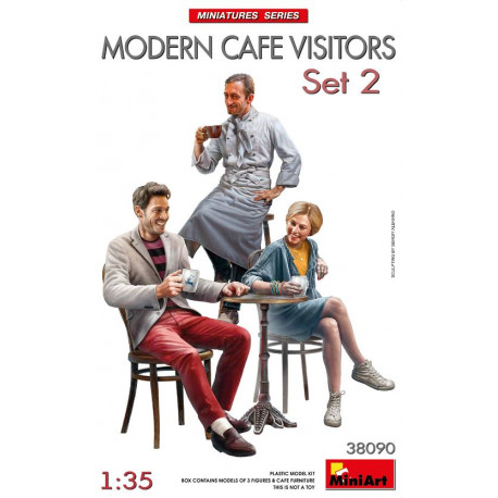 Modern Cafe Visitors Set 2 1/35