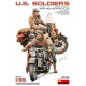 US Soldiers & WLA Motorcycles 1/35