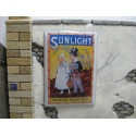 Pub Email / Real Enamel Advertising Sign, "Sunlight" 1/35 1/16