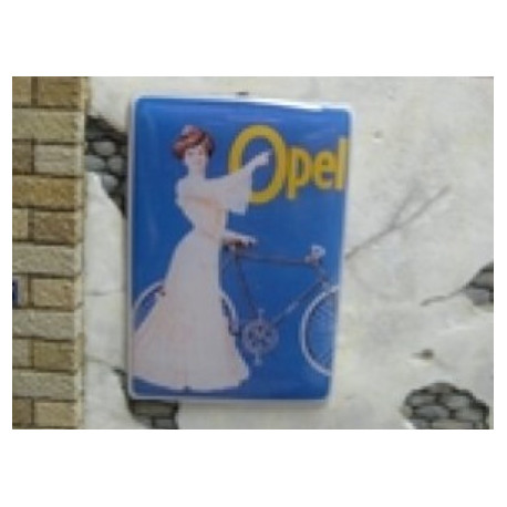 Pub Email / Real Enamel Advertising Sign, "Opel" 1-35-1-16