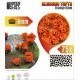 Touffes de Fleurs Orange / Blossom Tufts Orange Flowers 6 mm