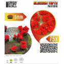 Touffes de Fleurs Rouges / Blossom Tufts Red Flowers 6 mm