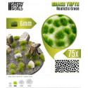 Touffes d'herbe vertes / Static Grass Tufts Green 6 mm