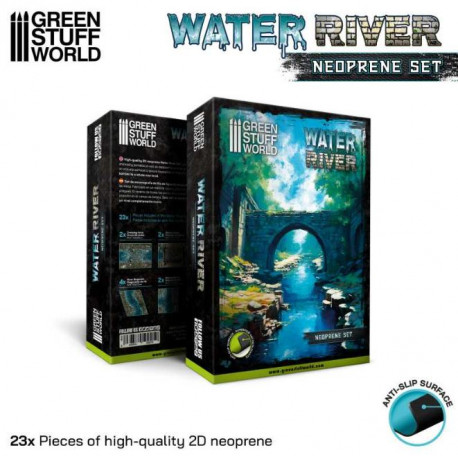 Rivière d'Eau - Set de Terrain Neoprene / Neoprene Water River Terrain Set