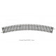 6 RailS Courbe R3 484 mm, 30 degrés H0