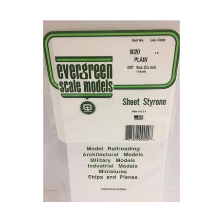 Plaque blanche / White Sheet 0.5 mm (3p.)